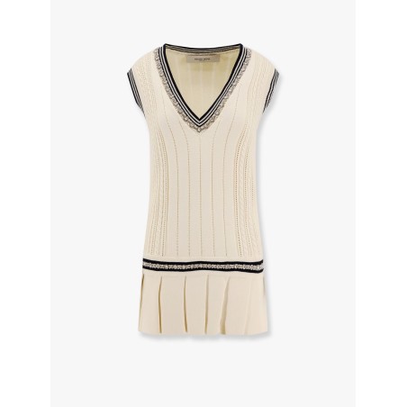 Organic cotton dress with crystals embellishment