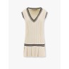 Organic cotton dress with crystals embellishment