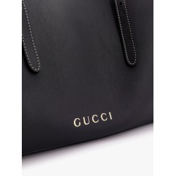 Gg emblem leather shoulder bag