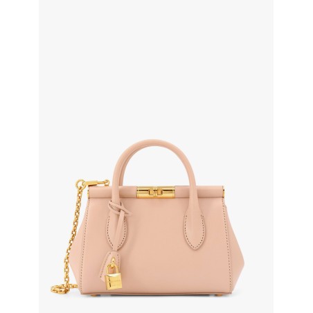 Marlene leather handbag with logo print