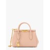 Marlene leather handbag with logo print