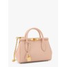 Marlene leather handbag with logo print