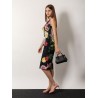 Marlene leather handbag with logo print