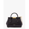 Marlene leather handbag with logo print