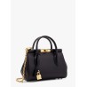 Marlene leather handbag with logo print