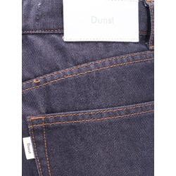 Cotton jeans with back logo patch