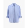 Cotton blend shirt with monili profile