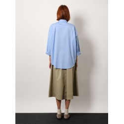 Cotton blend shirt with monili profile