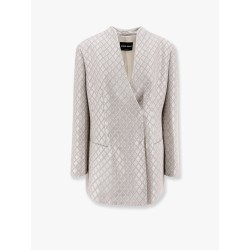 Jersey blazer with all-over sequins