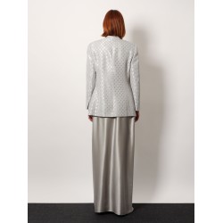 Jersey blazer with all-over sequins