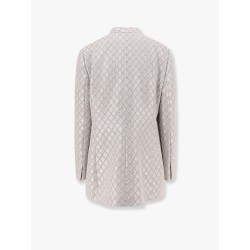 Jersey blazer with all-over sequins