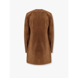 Suede short dress with all-over GG logo