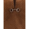 Suede short dress with all-over GG logo