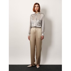 Oversize silk trouser