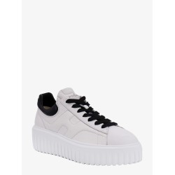 H-stripes leather sneakers with contrasting detail