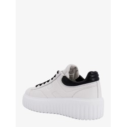 H-stripes leather sneakers with contrasting detail