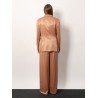 Viscose and cupro with silk lining