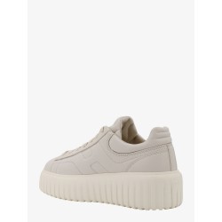 H-stripes leather sneakers with contrasting detail