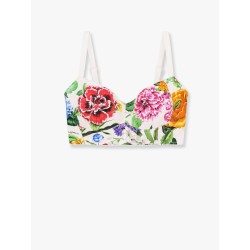 Cotton top with floral print