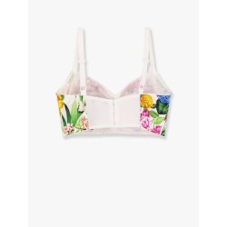 Cotton top with floral print