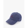 Linen hat with frontal logo