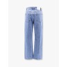 Cotton jeans with back logo patch