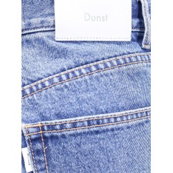 Cotton jeans with back logo patch