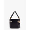 Sicily leather handbag with iconic logo plate