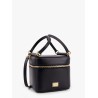 Sicily leather handbag with iconic logo plate