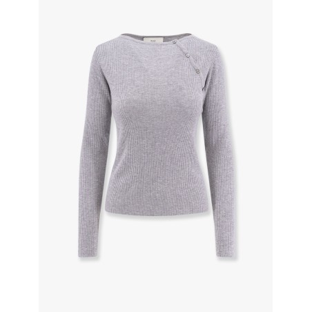 Ribbed fabric sweater