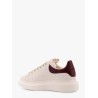 Oversize leather sneakers with back contrasting patch