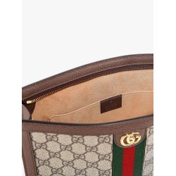 Gg supreme fabric clutch with iconic web band