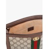 Gg supreme fabric clutch with iconic web band