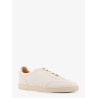 Leather sneakers with back logo print