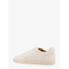 Leather sneakers with back logo print
