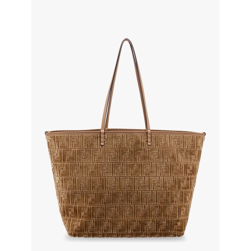 Roll large ff jacquard velvet shopping bag