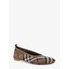 Knit baby nylon blend ballerinas with knitted traditional check