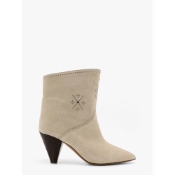 Loline suede ankle boots with micro studs