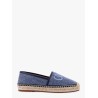 Denim espadrillas with embroidered logo
