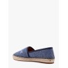 Denim espadrillas with embroidered logo