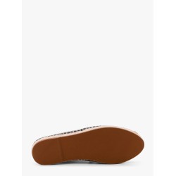 Denim espadrillas with embroidered logo