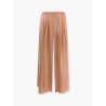 Eco-viscose e cupro trouser with pinces