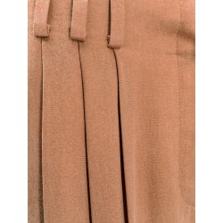 Eco-viscose e cupro trouser with pinces