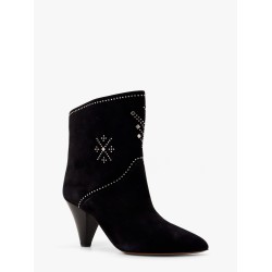 Loline suede ankle boots with micro studs