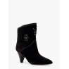 Loline suede ankle boots with micro studs