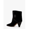 Loline suede ankle boots with micro studs