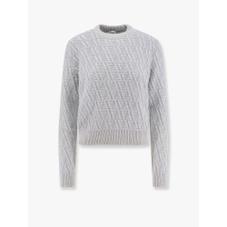 Ff wool and cashmere crop sweater