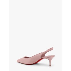 Sporty kate leather slingback with metal monogram