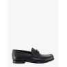 Crown leather loafer with gancini detail