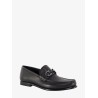 Crown leather loafer with gancini detail
